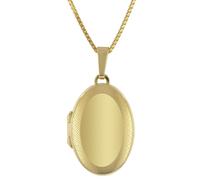 trendor Schmuck Medaillon-Anhänger Gold 333 / 8K mit vergoldeter Silber-Kette 41164