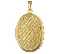 trendor 75432 Medaillon mit Flechtmuster Gold 333 / 8K