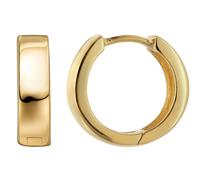 trendor Schmuck Ohrringe Kleine Creolen 925 Silber Vergoldet Glanz ? 14 mm 21720