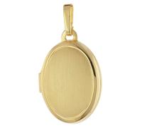 trendor Schmuck Ovales Medaillon 925 Silber Vergoldet Anhänger 15x11 mm 21568