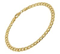 trendor Schmuck Panzer-Armband Silber 925 vergoldet 5 mm Breite 51320