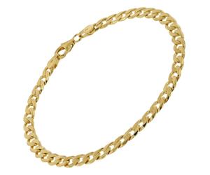 trendor Schmuck Panzer-Armband Silber 925 vergoldet 5 mm Breite 51320