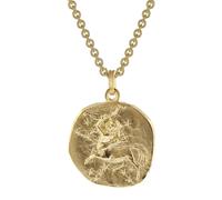 trendor Schmuck Schütze Sternzeichen Ø 20 mm Herrenkette Gold auf Silber 39070-12