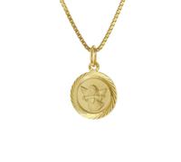 trendor Schmuck 41282 Schutzengel Anhänger Gold 333 mit vergoldeter Silber-Halskette 40 cm