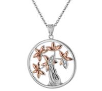 trendor Schmuck Silber-Anhänger Lebensbaum + Halskette 75511
