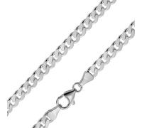 trendor Schmuck Silberkette für Männer 925 Sterlingsilber Flachpanzer 5,4 mm 41963