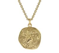 trendor Schmuck Skorpion Sternzeichen Ø 20 mm Herrenkette Gold auf Silber 39070-11
