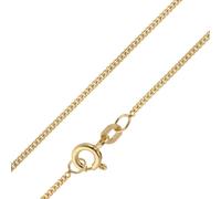 trendor Schmuck Stabile Panzerkette für Anhänger Silber 925 vergoldet 1,4 mm 15300