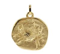 trendor 08982-07 Sternzeichen-Anhänger Krebs 333 Gold 20 mm