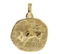 trendor Schmuck 08729 Sternzeichen-Anhänger Stier 333 Gold 16 mm