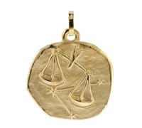 trendor Schmuck 08991 Sternzeichen-Anhänger Waage 333 Gold 20 mm