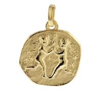 trendor Schmuck 08730 Sternzeichen-Anhänger Zwilling 333 Gold 16 mm