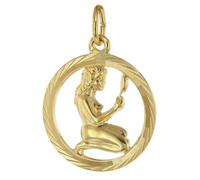 trendor Schmuck Sternzeichen Jungfrau 333 Gold Anhänger Ø 16 mm 39000-09