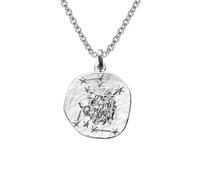 trendor Schmuck Sternzeichen Löwe mit Halskette 925 Silber Ø 16 mm 08441-08