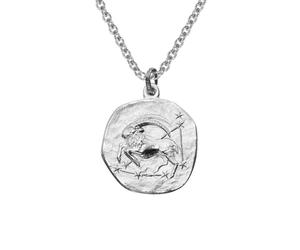trendor Schmuck Sternzeichen Steinbock mit Halskette 925 Silber Ø 16 mm 08441-01