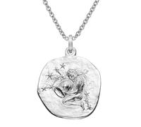 trendor Schmuck Sternzeichen Wassermann Ø 20 mm und Halskette 925 Silber 51610-02