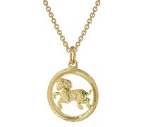 trendor Schmuck 75940-04 Sternzeichen Widder Gold 333 Anhänger Ø 16 mm + Halskette
