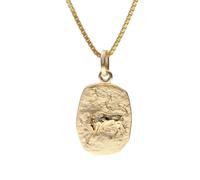 trendor 15382-05 Stier Sternzeichen Gold 333 / 8K mit vergoldeter Silberkette 40 cm