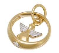 trendor Schmuck Taufring Anhänger Gold 585 / 14K 28209