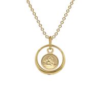trendor Schmuck Taufring mit Amor Gold 333/8K an goldplattierter Silberkette 15994