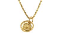 trendor Schmuck 75260 Taufring mit Engel-Herz Gold 585 (14 Karat) mit Silberkette