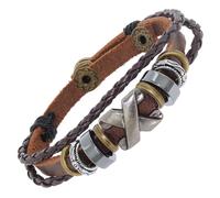trendor Schmuck Unisex Lederarmband Braun 75808