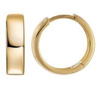 trendor Schmuck Unisex Ohrringe Klapp-Creolen Gold 333/8K 15x4 mm 21697