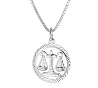 trendor Schmuck Waage Sternzeichen Halskette Silber 925 15360-10