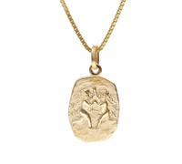 trendor Schmuck Zwilling Sternzeichen Gold 333 mit vergoldeter Silberkette 15382-06