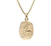 trendor 15382-12 Schütze Sternzeichen Gold 333 mit vergoldeter Silberkette 45 cm