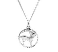trendor Steinbock Sternzeichen Halskette Silber 925 zeitloser Halsschmuck für Damen und Herren, elegantes Accessoire 68260-01-45 45 cm