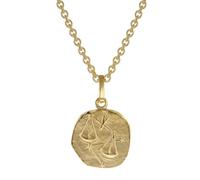 trendor Schmuck 75905-10 Sternzeichen für Kinder Waage Gold 333 Anhänger + Halskette