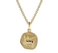 trendor Sternzeichen für Kinder Widder Gold 333 Anhänger + Halskette Tierkreiszeichen, liebevoller Halsschmuck für Mädchen und Jungen, 75905-04
