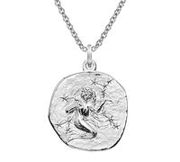 trendor Sternzeichen Jungfrau Ø 20 mm und Halskette 925 Silber Tierkreiszeichen Anhänger für Damen oder Herren, zauberhafte Sternzeichenkette 51610-09-50 50 cm