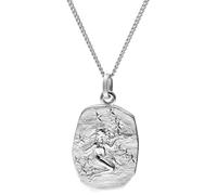 trendor Sternzeichen Jungfrau Halskette Silber 925 eleganterTierkreiszeichen Anhänger für Damen oder Herren, Halsschmuck aus Sterlingsilber 15330-09-50 50 cm