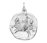 trendor Sternzeichen Krebs 925 Silber Anhänger Ø 16 mm wunderschönes Schmuckstück für Damen und Herren, elegante Geschenkidee 21218-07