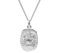 trendor Sternzeichen Krebs Halskette Silber 925 eleganterTierkreiszeichen Anhänger für Damen oder Herren, Halsschmuck aus Sterlingsilber 15330-07-50 50 cm