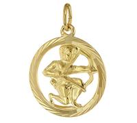 Sternzeichen Schütze 333 Gold Anhänger Ø 16 mm trendor Goldfarben (Artikelnummer: 4M815/00X)