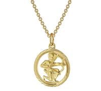 trendor Schmuck 75940-12 Sternzeichen Schütze Gold 333 Anhänger Ø 16 mm + Halskette