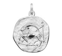 trendor Sternzeichen Steinbock 925 Silber Anhänger Ø 16 mm zeitloses Schmuckstück und modisches Accessoire, 21218-01