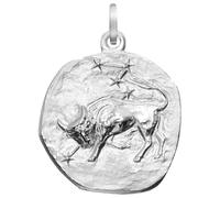 trendor Sternzeichen Stier 925 Silber 20 mm Anhänger Tierkreiszeichen für Damen, Herren und Kinder, 08453-05