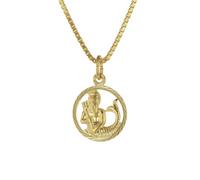 trendor Sternzeichen Wassermann 333 Gold + plattierte Kinder-Kette Tierkreiszeichen, liebevoller Halsschmuck für Mädchen und Jungen, Geschenkidee, 75990-02