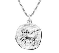 trendor Sternzeichen Widder Ø 20 mm und Halskette 925 Silber Tierkreiszeichen Anhänger für Damen oder Herren, zauberhafte Sternzeichenkette 51610-04-50 50 cm