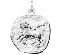 trendor Sternzeichen Widder 925 Silber 20 mm Anhänger Tierkreiszeichen für Damen, Herren und Kinder, 08453-04