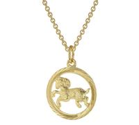 trendor Schmuck 75940-04 Sternzeichen Widder Gold 333 Anhänger Ø 16 mm + Halskette