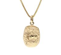 trendor 15382-05 Stier Sternzeichen Gold 333 / 8K mit vergoldeter Silberkette 40 cm