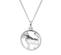 trendor Stier Sternzeichen Halskette Silber 925 zeitloser Halsschmuck für Damen und Herren, elegantes Accessoire 68260-05-45 45 cm