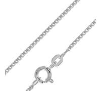 trendor Veneziakette 925 Silber Collierkette 1,2 mm stark Damen und Herren Kette dünn zeitloser Schmuck Halskette aus Echtsilber Geschenkidee 41185-38 38 cm