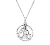 trendor Wassermann Sternzeichen Halskette Silber 925 zeitloser Halsschmuck für Damen und Herren, elegantes Accessoire 68260-02-45 45 cm