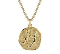 trendor Schmuck Zwilling Sternzeichen Ø 20 mm Herrenkette Gold auf Silber 39070-06